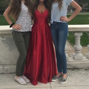 Red prom dress